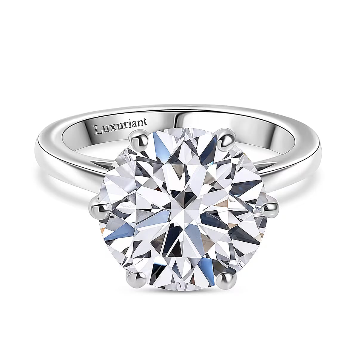 LUXURIANT 5 Carat Lab Grown Diamond Solitaire Ring in 950 Platinum