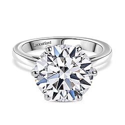 LUXURIANT 5 Carat Lab Grown Diamond Solitaire Ring in 950 Platinum