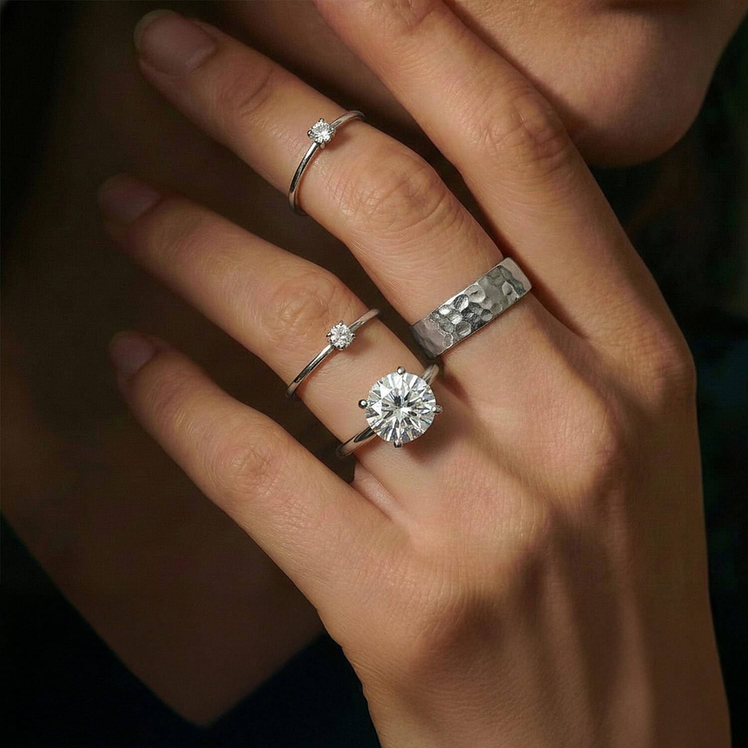 LUXURIANT 5 Carat Lab Grown Diamond Solitaire Ring in 950 Platinum