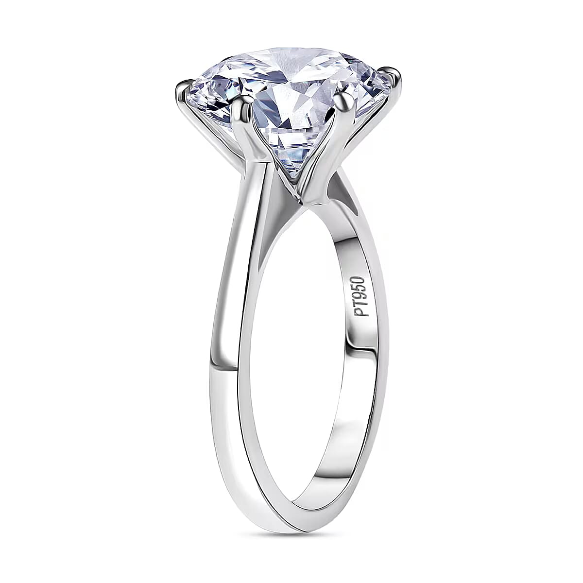 LUXURIANT 5 Carat Lab Grown Diamond Solitaire Ring in 950 Platinum