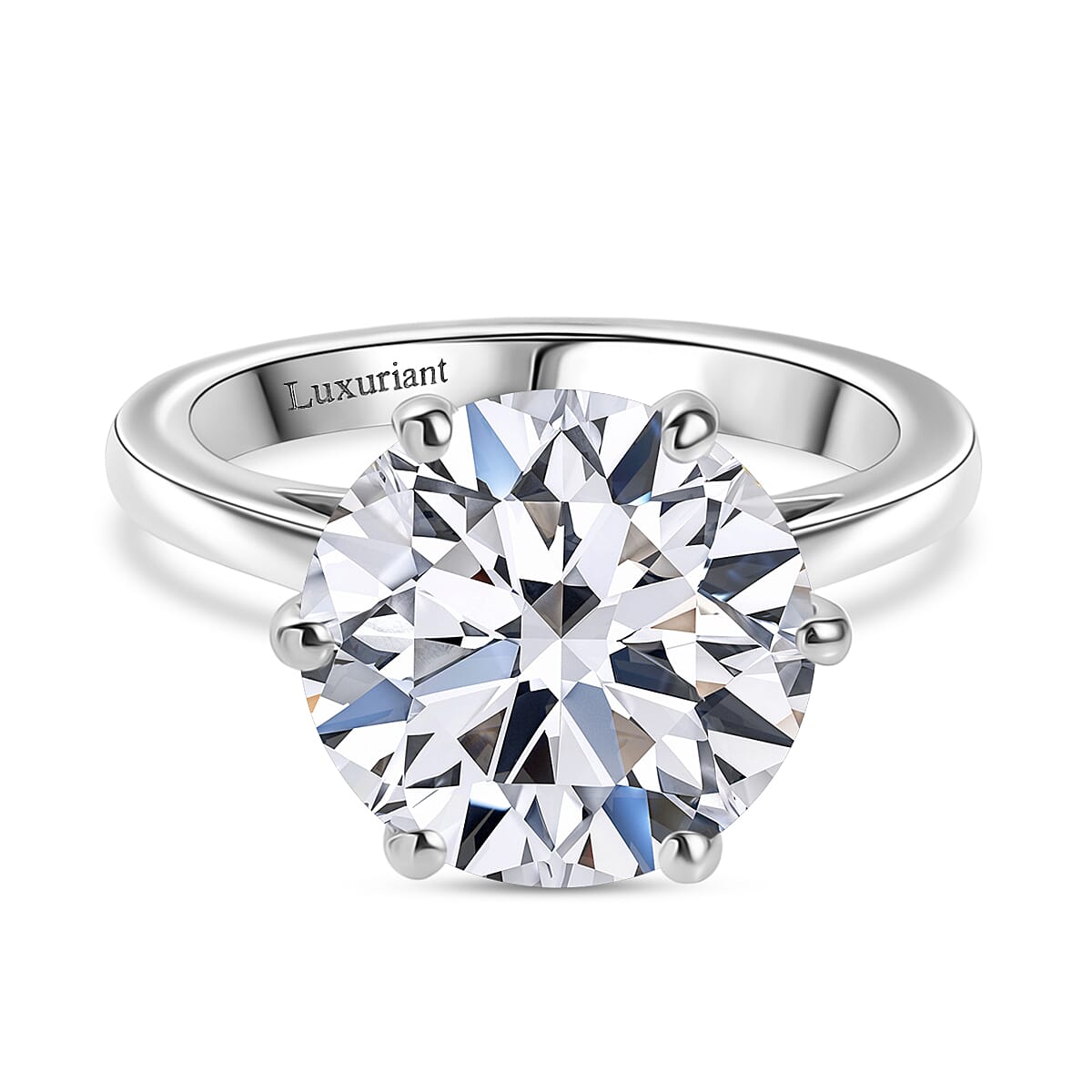 LUXURIANT 5 Carat Lab Grown Diamond Solitaire Ring in 950 Platinum