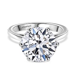 LUXURIANT 5 Carat Lab Grown Diamond Solitaire Ring in 950 Platinum