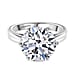 LUXURIANT 5 Carat Lab Grown Diamond Solitaire Ring in 950 Platinum
