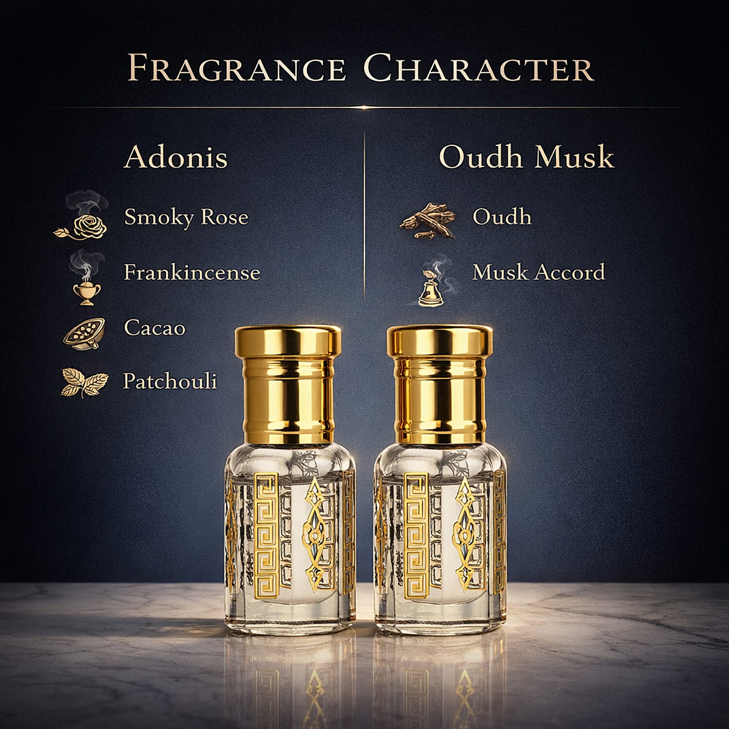 Royal Oudh Ritual Musk 5ml Adonis 5ml