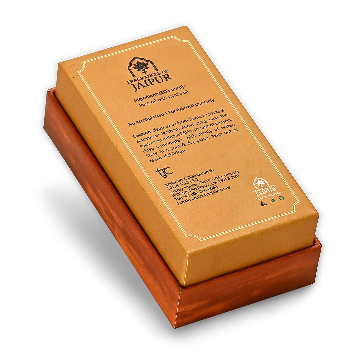 Jaipur Fragrance- 100% Natural Concentrated Perfume - 5ml (Rose)