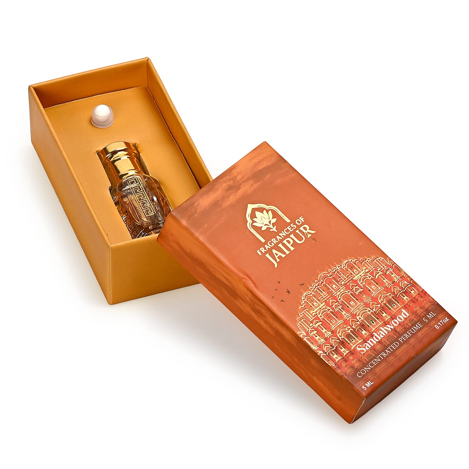 Jaipur Fragrance- 100% Natural Concentrated Perfume - 5ml (Sandalwood)