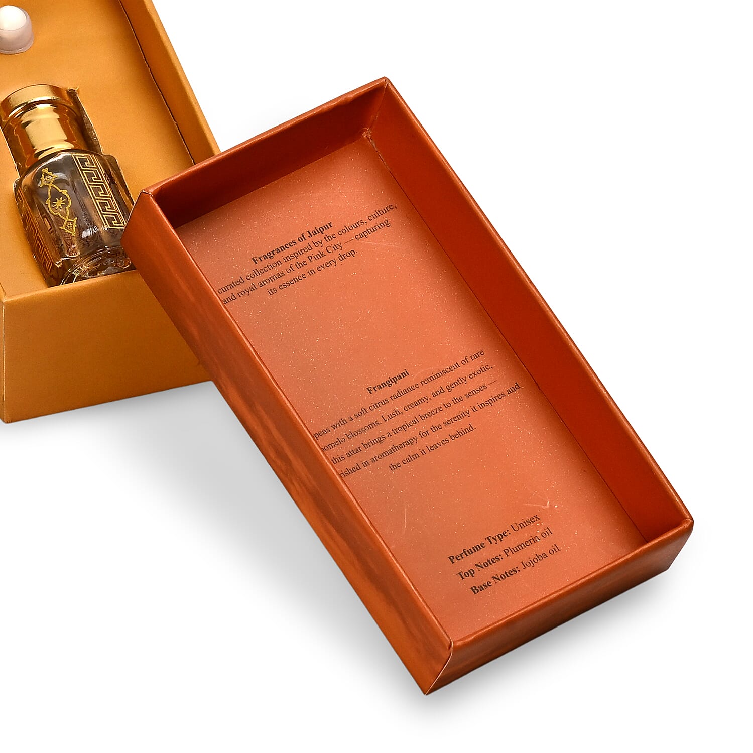 Jaipur Fragrance- 100% Natural Concentrated Perfume - 5ml (Frangipani)