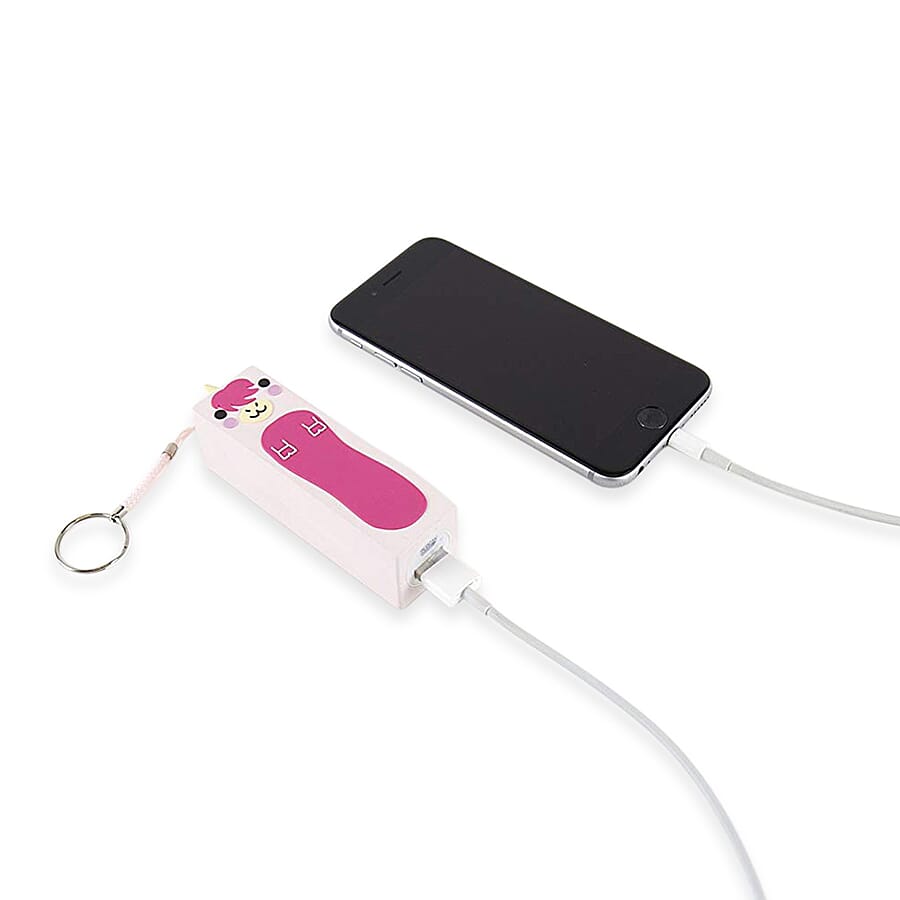 Unicorn Design Portable 2600 mAh Powerbank with USB Slot - Unicorn