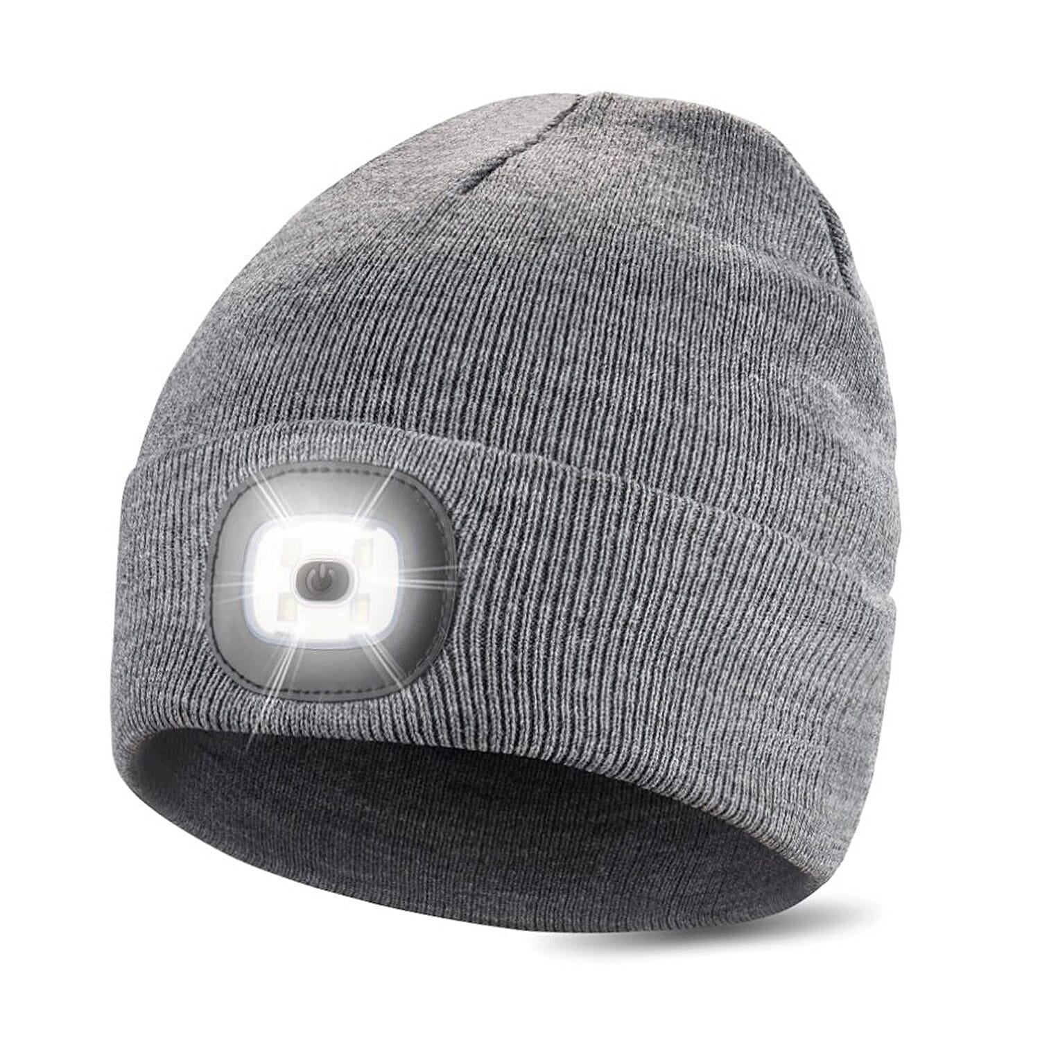 Adult Light Up Beanie Hat - Grey