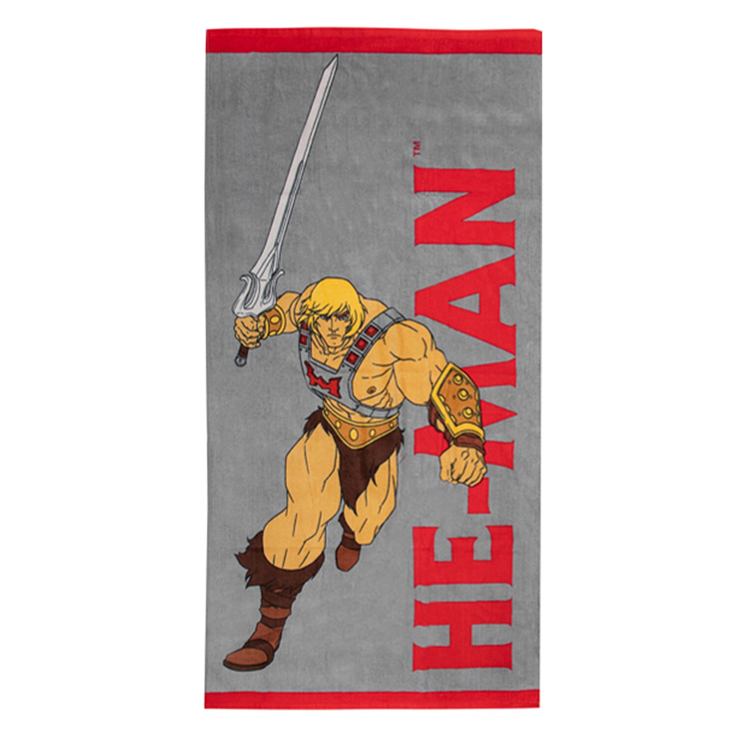 He-Man 100% Cotton Bath Towel - Red