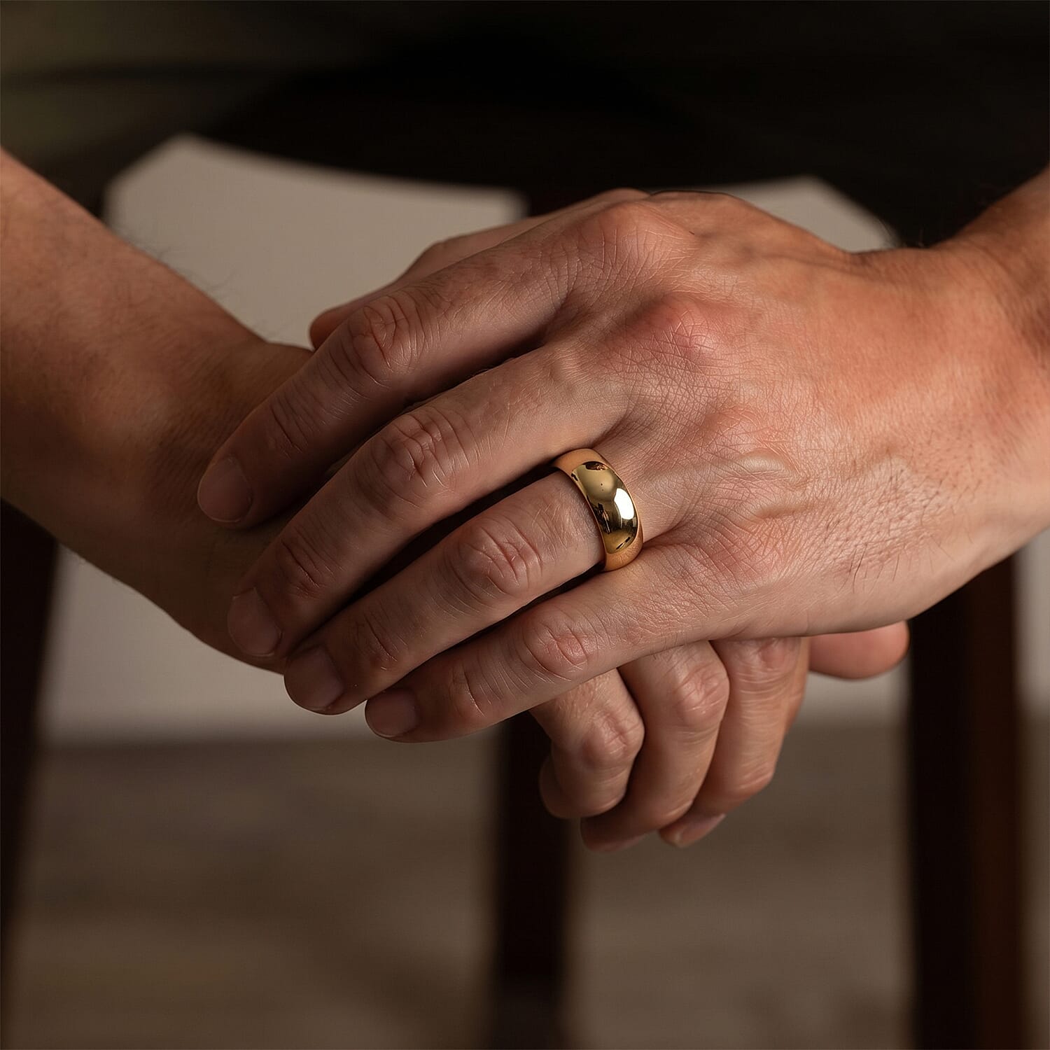 TJC 20th Birthday Deal - 9K Yellow Gold Bold Band Ring