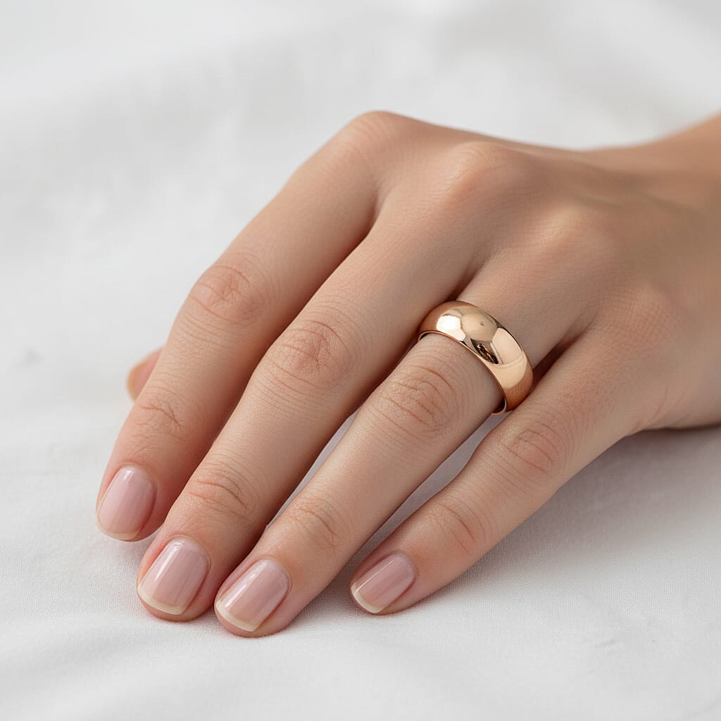 9K Yellow Gold Band Ring