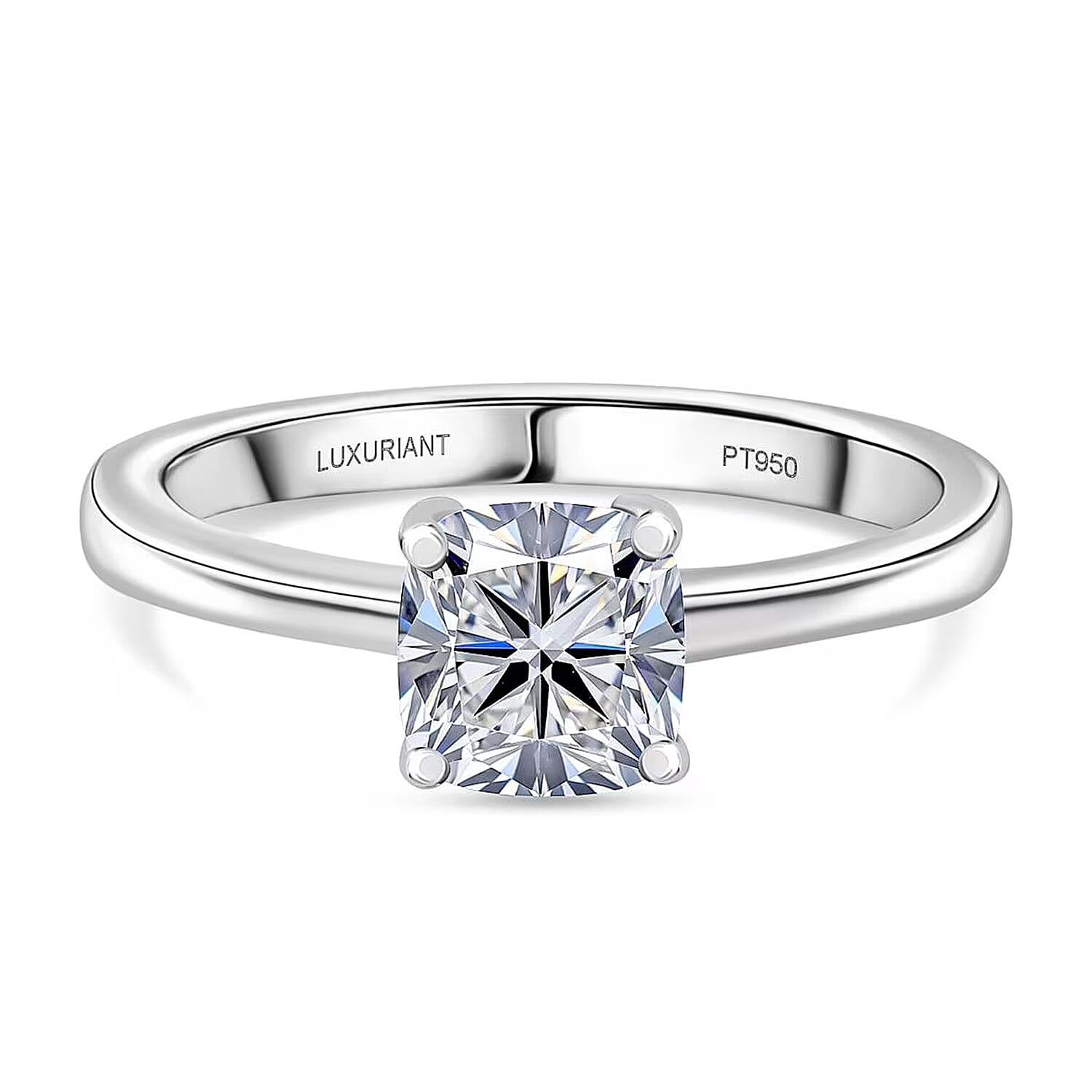 LUXURIANT 1 Carat Lab Grown Diamond Solitaire Ring in 950 Platinum