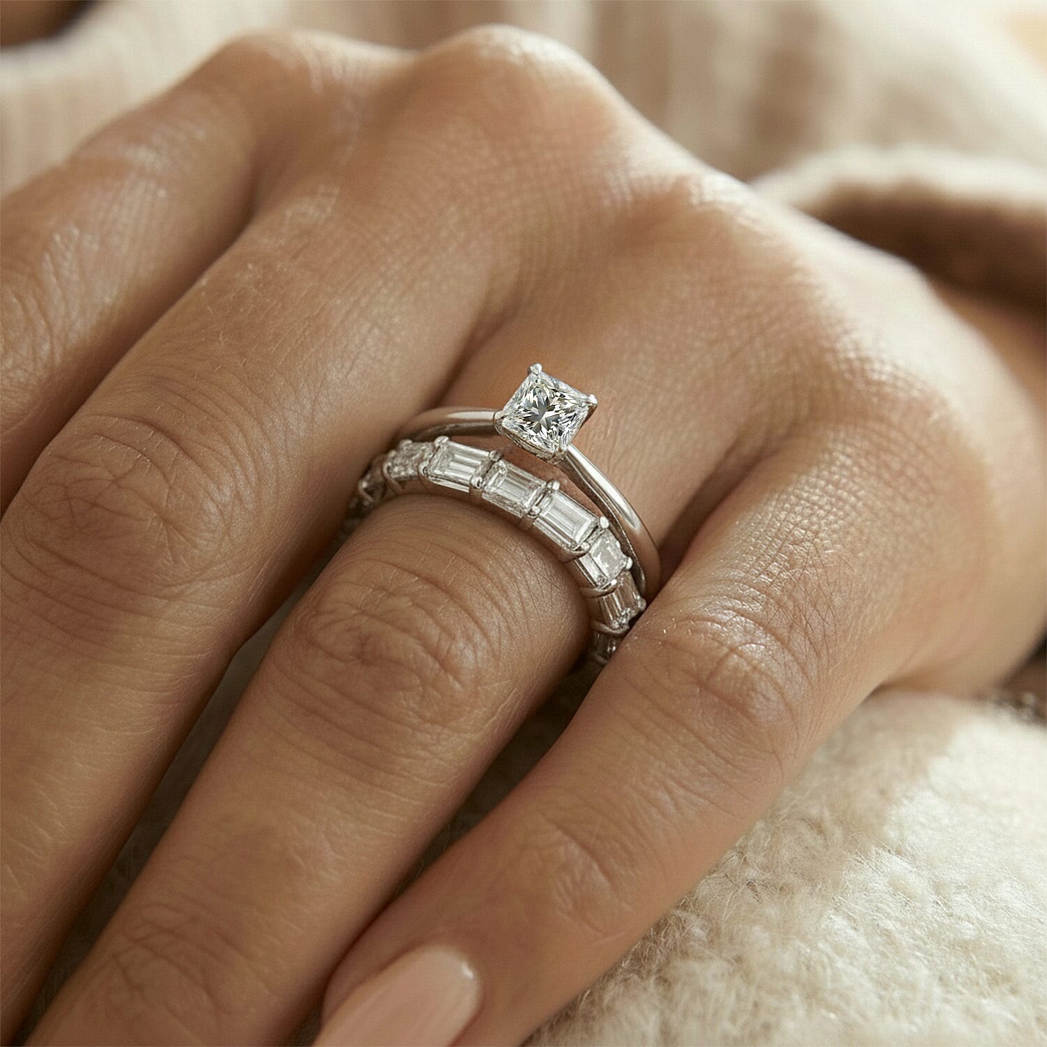 LUXURIANT 1 Carat Lab Grown Diamond Solitaire Ring in 950 Platinum