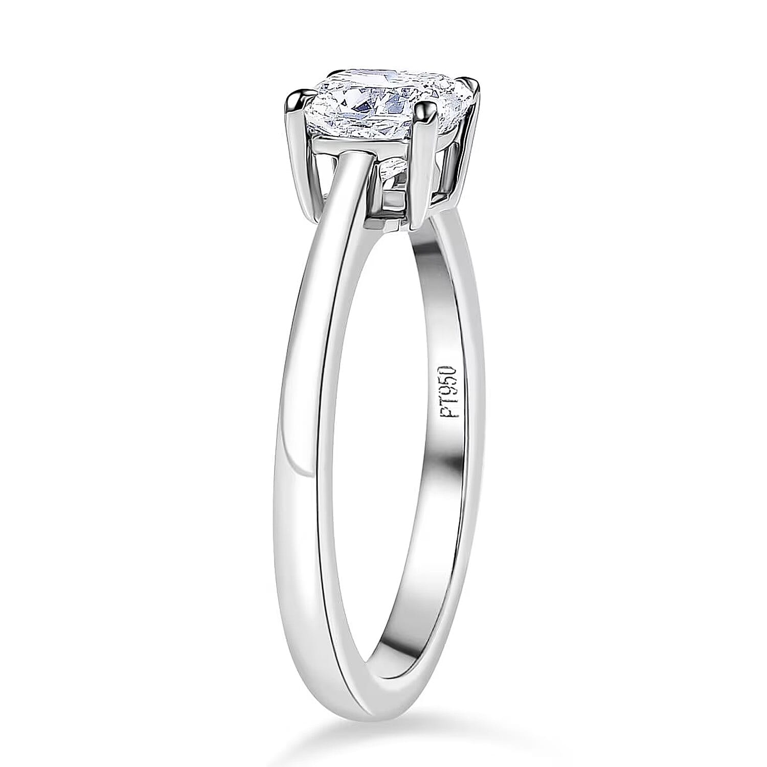 LUXURIANT 1 Carat Lab Grown Diamond Solitaire Ring in 950 Platinum