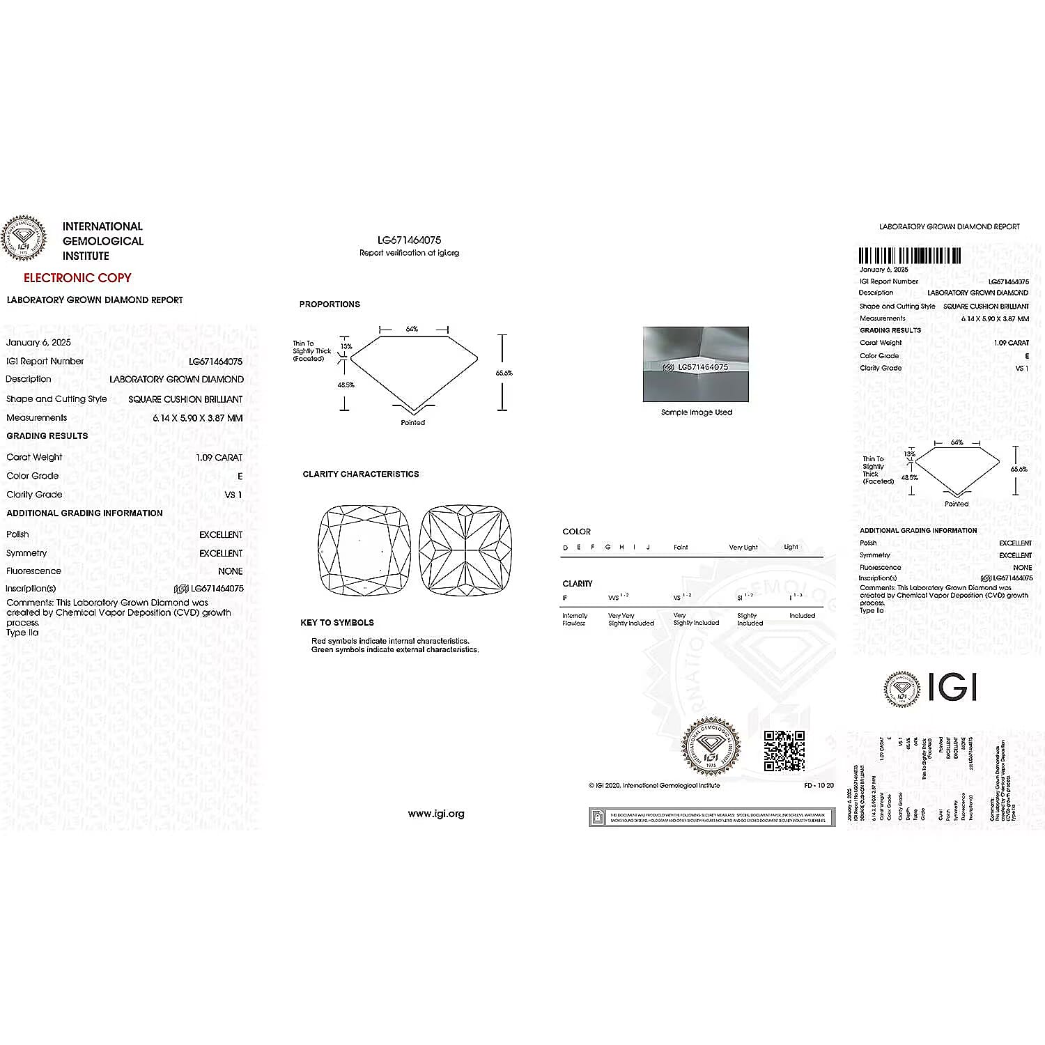 LUXURIANT 1 Carat Lab Grown Diamond Solitaire Ring in 950 Platinum