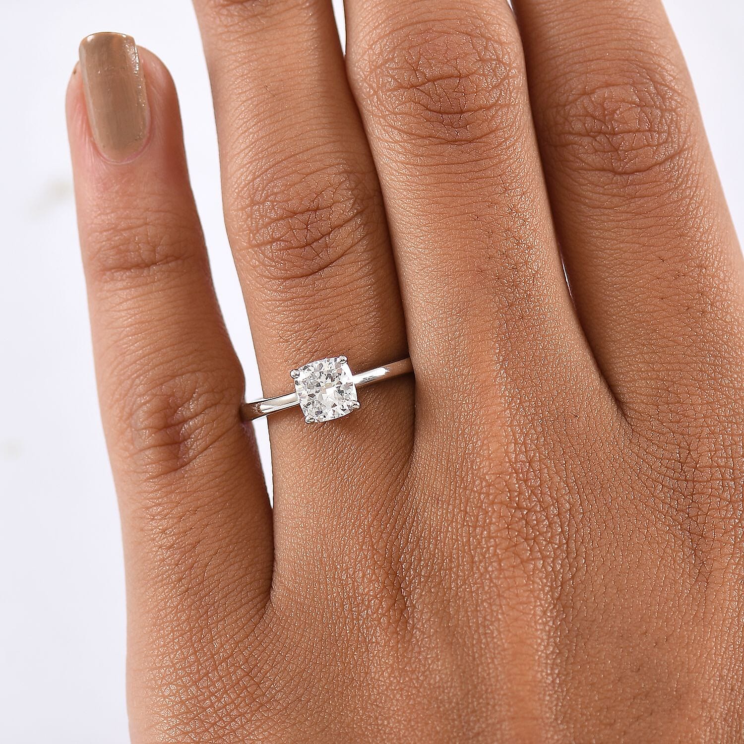 LUXURIANT 1 Carat Lab Grown Diamond Solitaire Ring in 950 Platinum