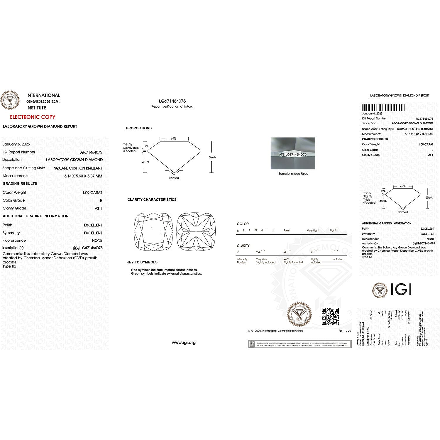 LUXURIANT 1 Carat Lab Grown Diamond Solitaire Ring in 950 Platinum