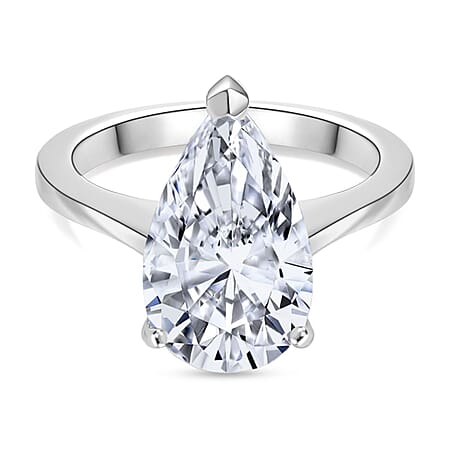 LUXURIANT 1 Ct. Lab Grown Diamond Pear-Cut Solitaire Ring in 950 Platinum, IGI Certified