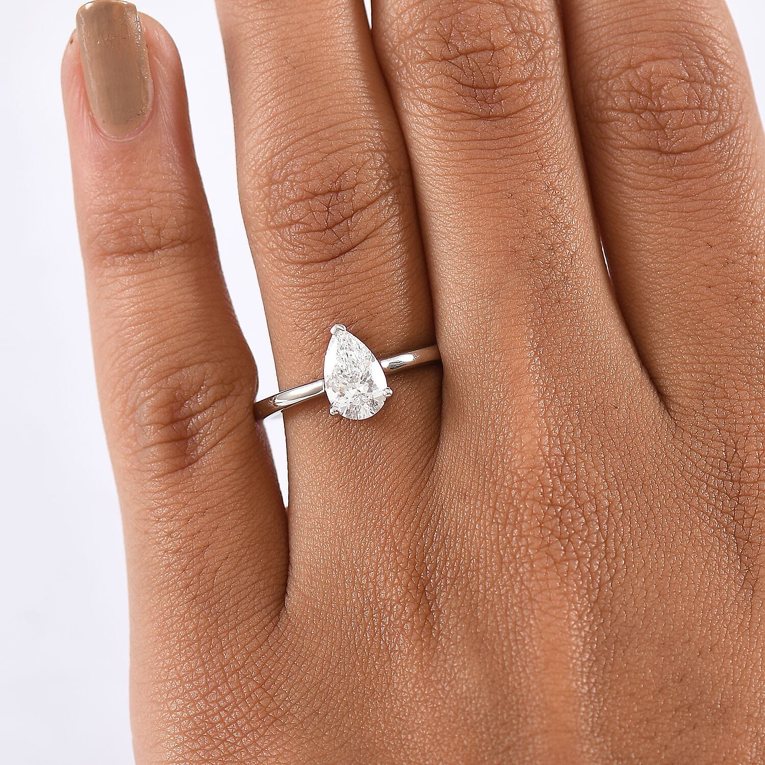 LUXURIANT 1 Carat Lab Grown Diamond Solitaire Ring in 950 Platinum