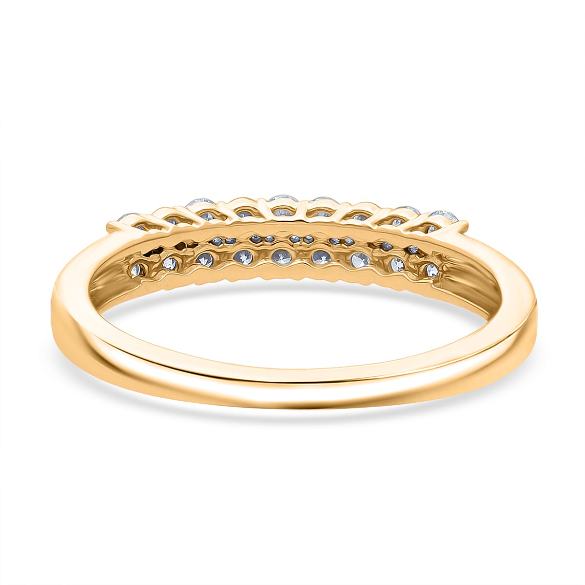 Luxuriant 9K Yellow Gold Lab Grown Diamond (VS-EF) Ring 0.50 Ct.