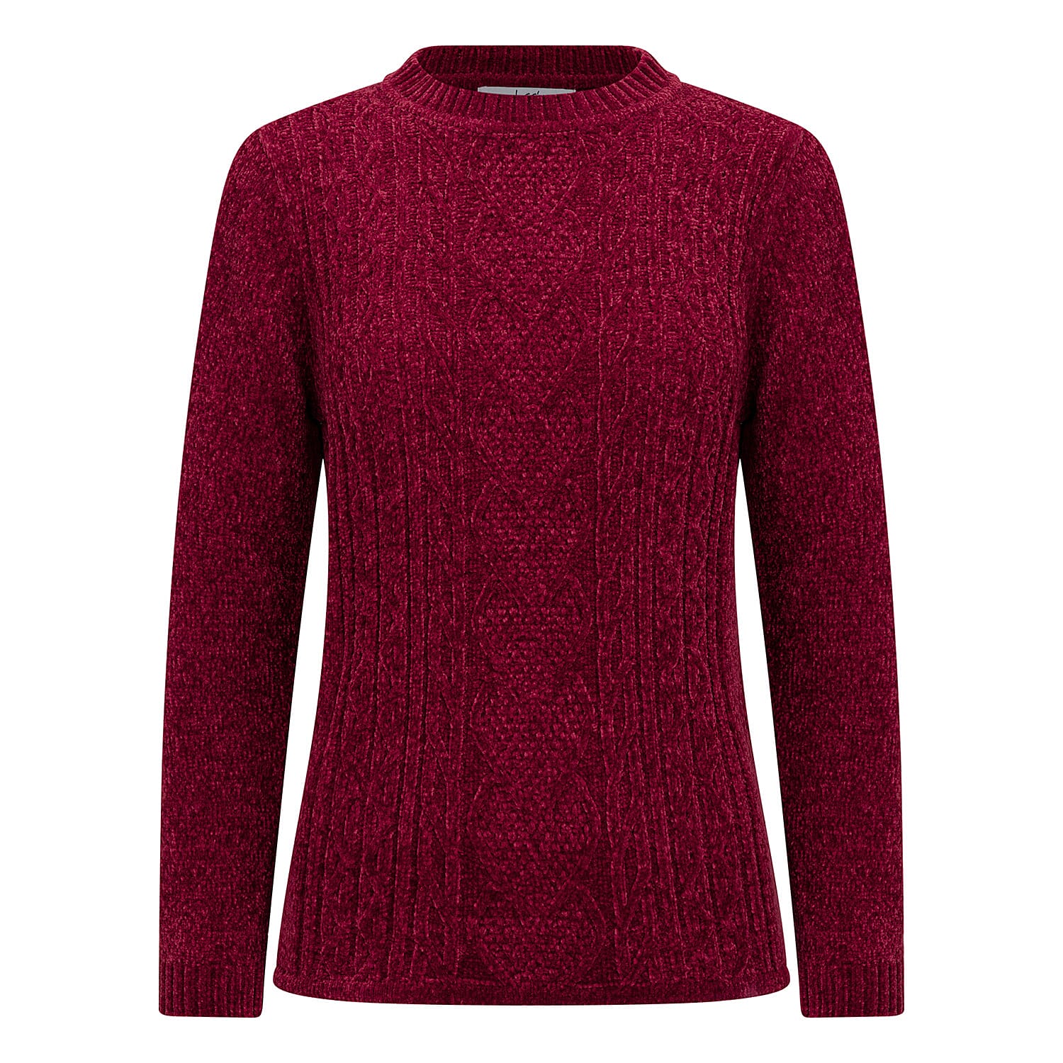 Classic Chenille Wide Cable Front Jumper 