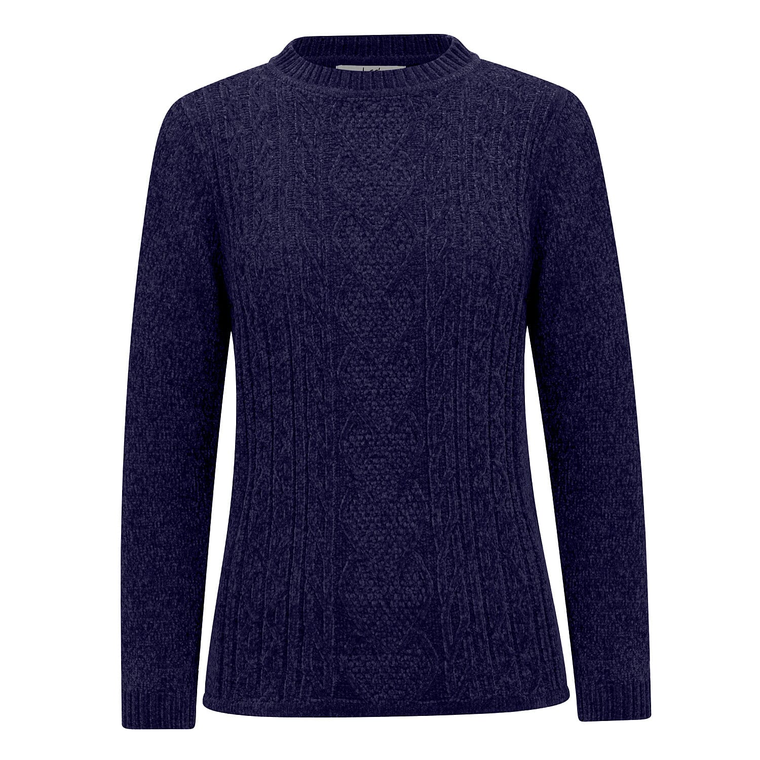Classic Chenille Wide Cable Front Jumper 