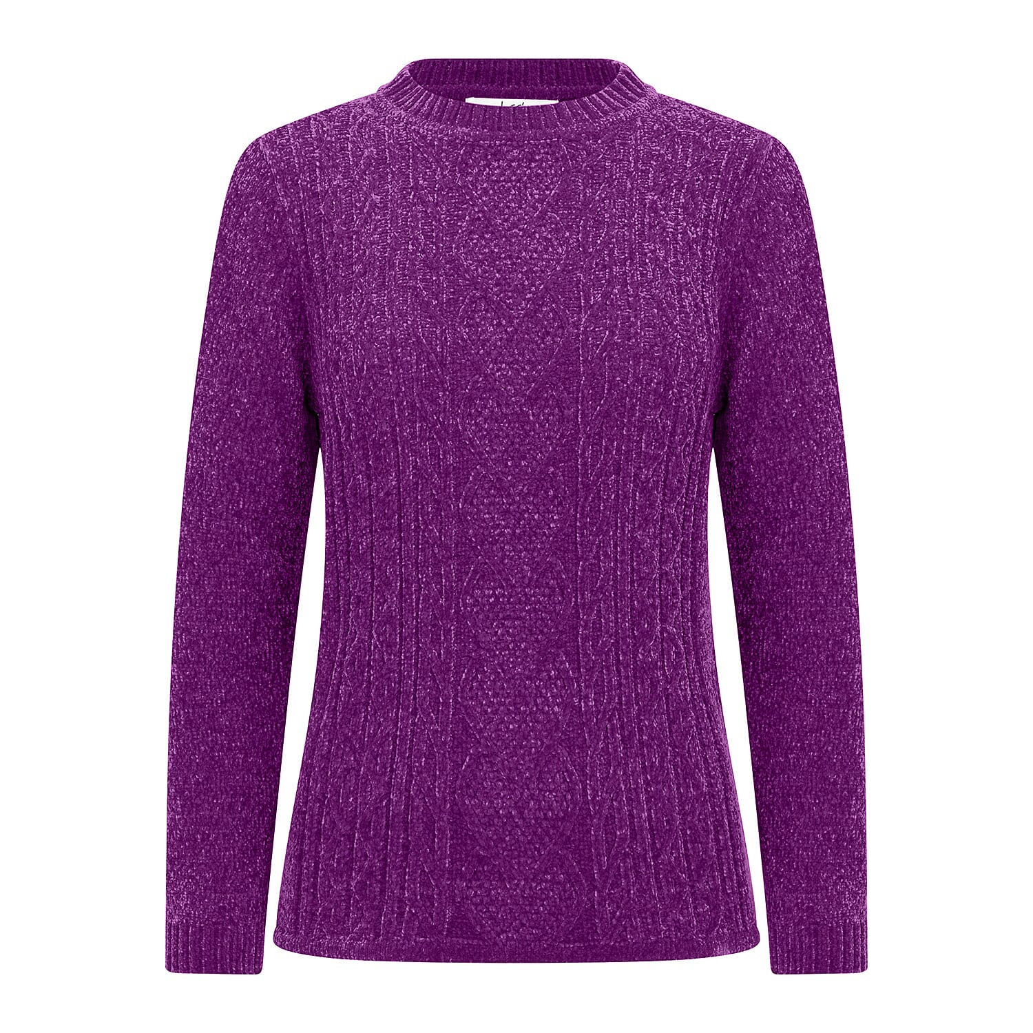 Classic Chenille Wide Cable Front Jumper 