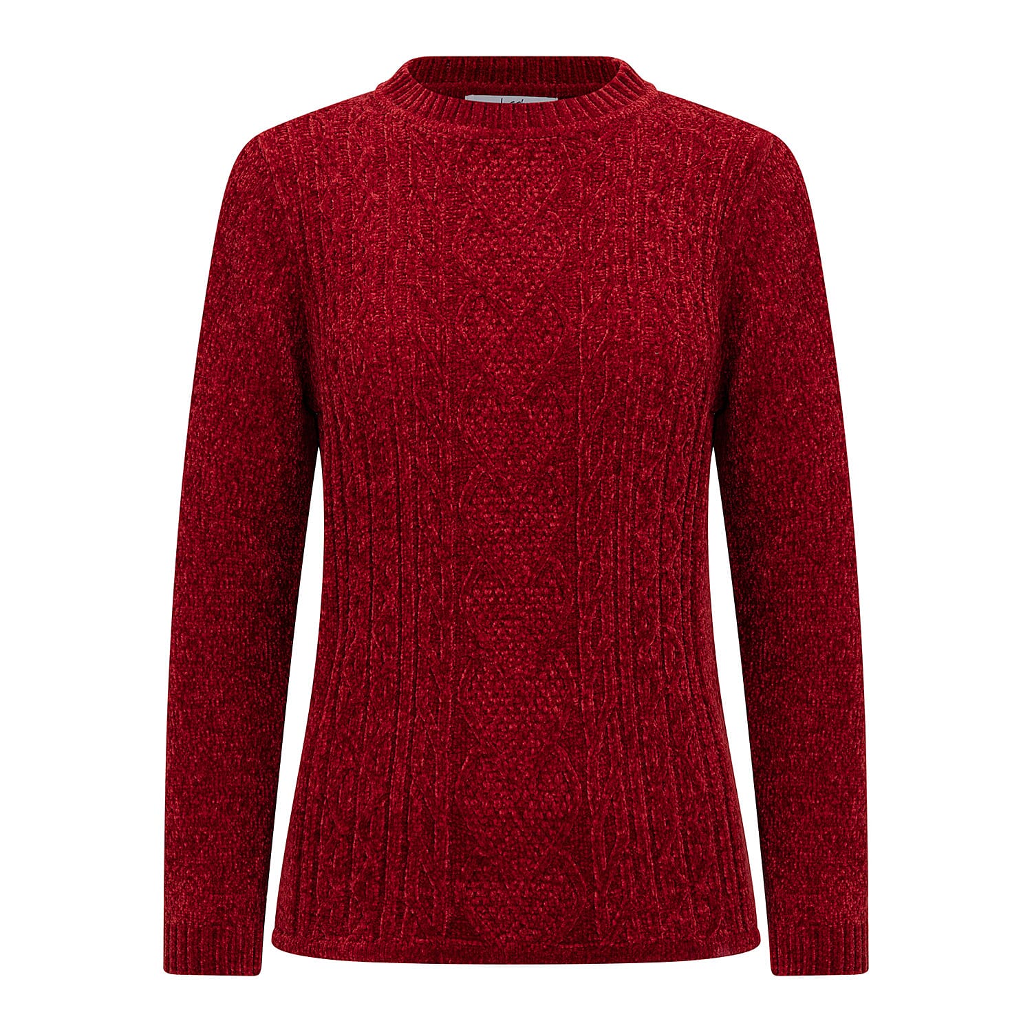 Classic Chenille Wide Cable Front Jumper 