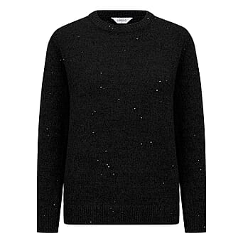 https://tjcuk.sirv.com/Products/83/0/8302373/Classic-Round-Neck-Sparkle-Chenille-Jumper-Size-M-Black_8302373.jpg?w=342&h=342