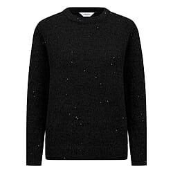 Classic Round Neck Sparkle Chenille Jumper 