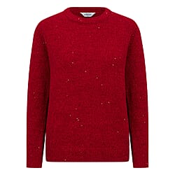 Classic Round Neck Sparkle Chenille Jumper 