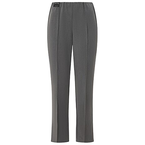 Classic Slim Leg Comfort Trouser (Size 10) - Grey