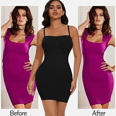 Closeout Deal- Body Fit Under Bust Control Shapewear (Size L) - Black