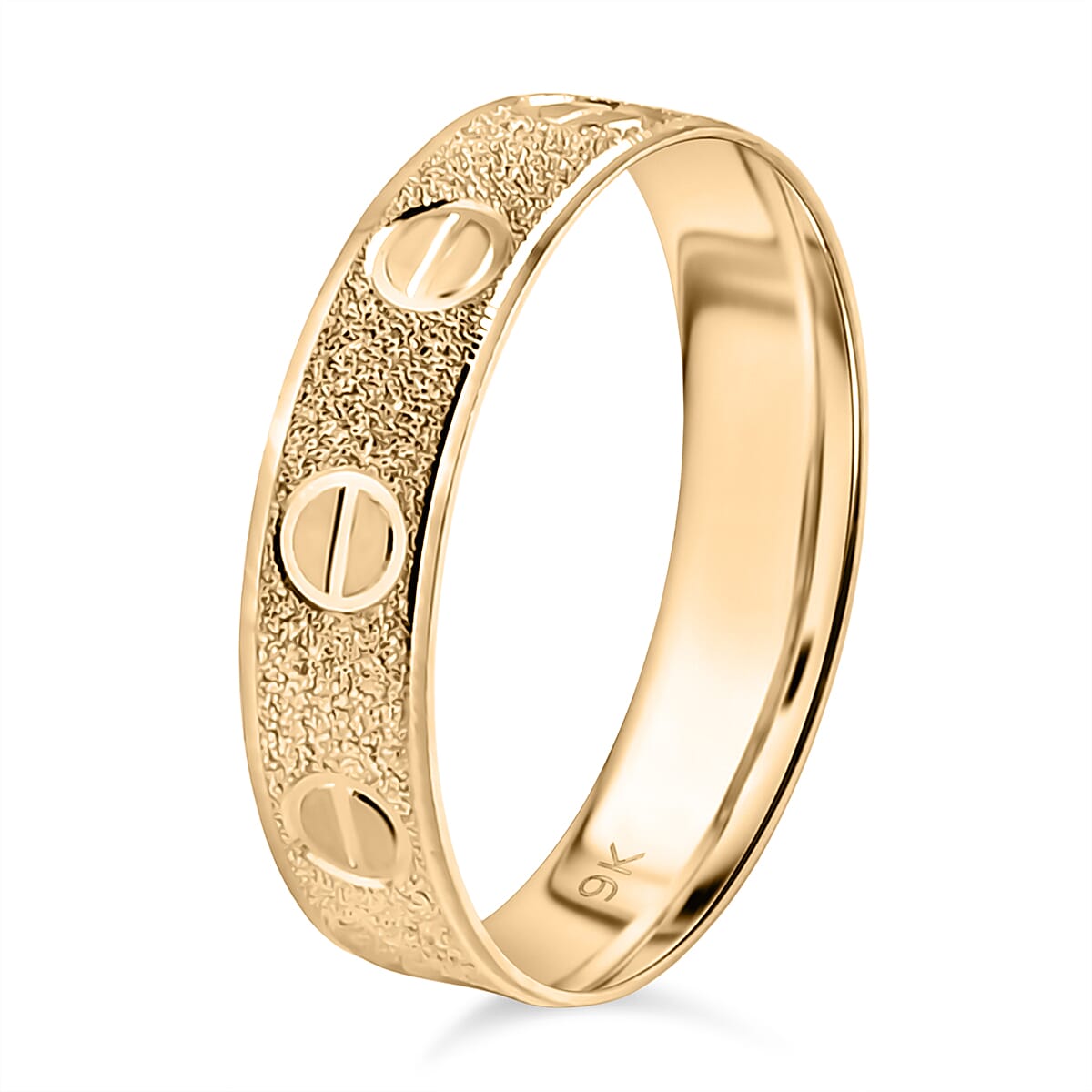 Designer Inspired 9K Yellow Gold Band Ring