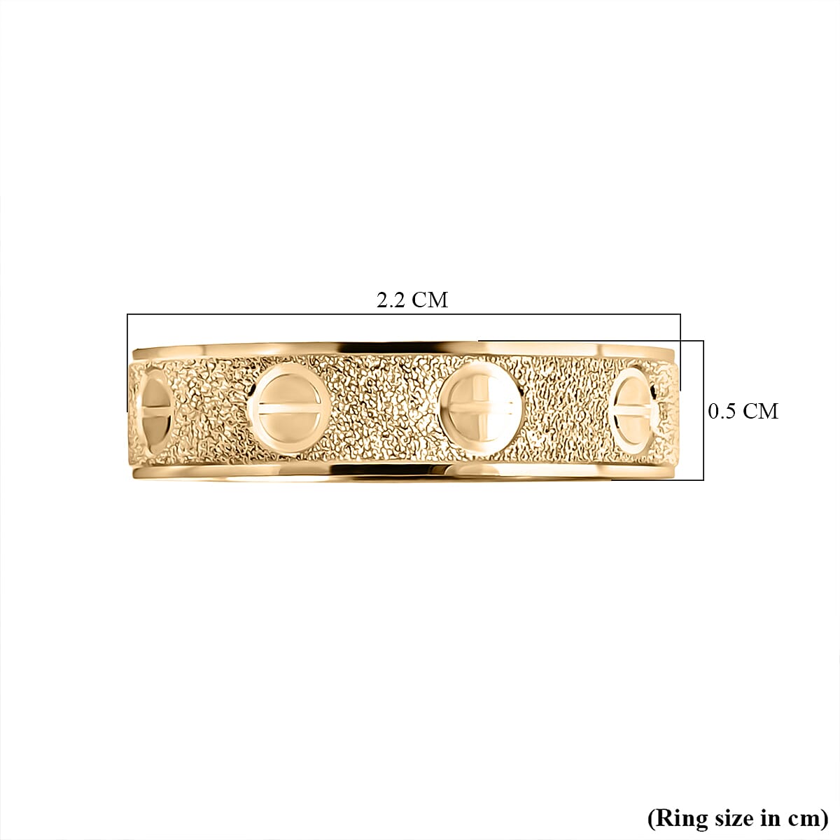 Designer Inspired 9K Yellow Gold Band Ring