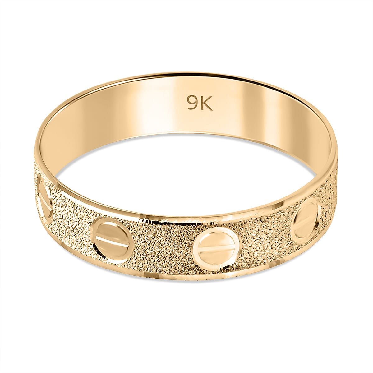 Designer Inspired 9K Yellow Gold Band Ring