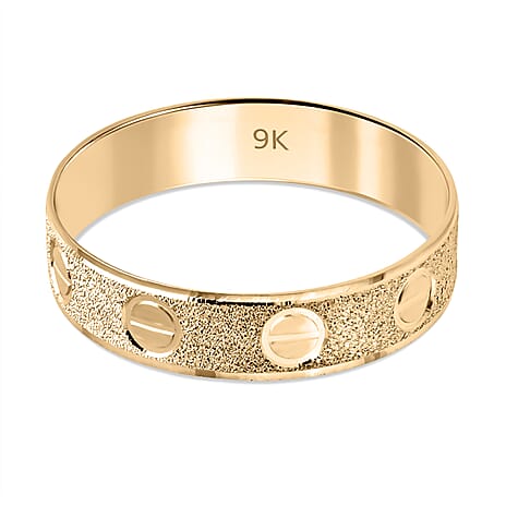 Designer Inspired 9K Yellow Gold Band Ring