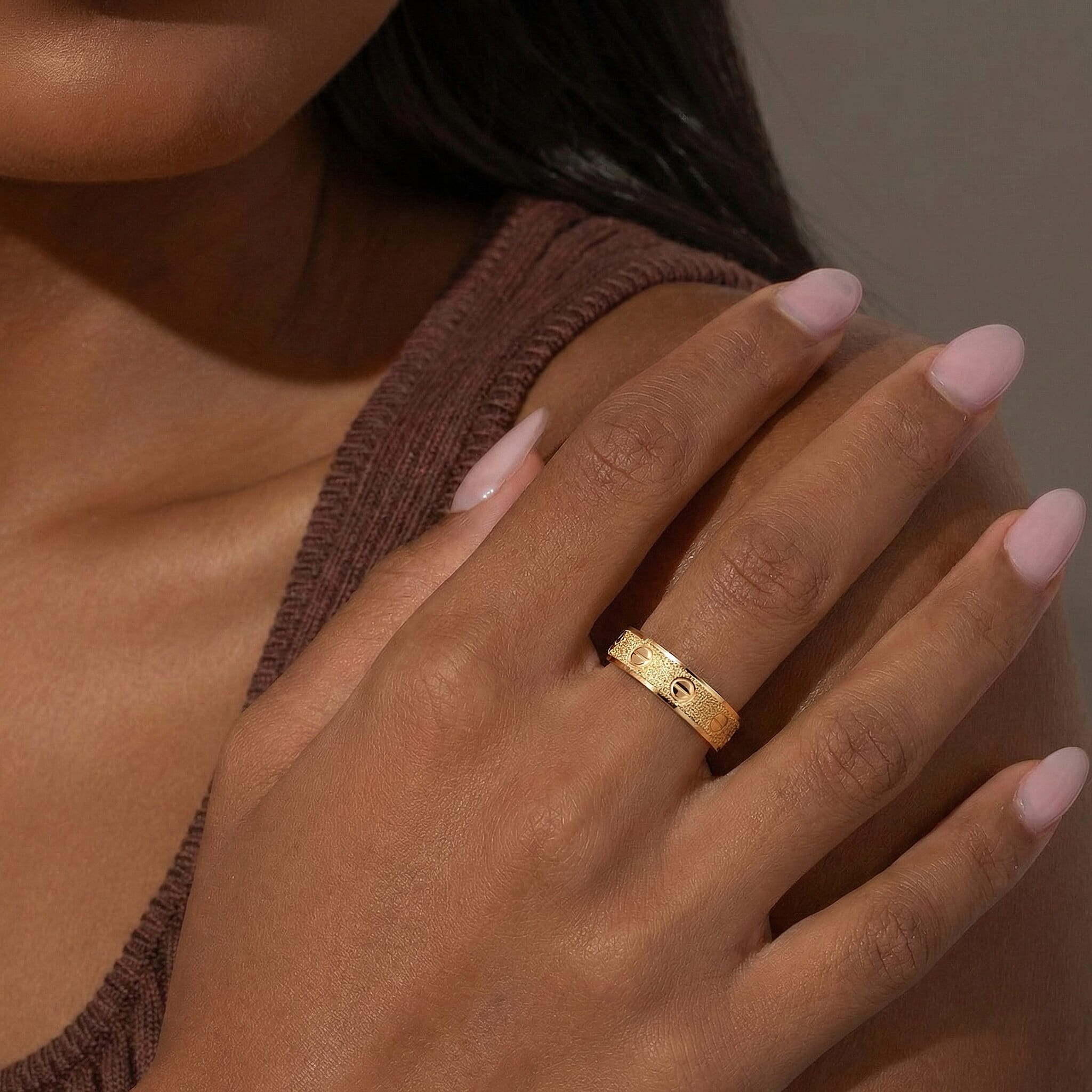 Designer Inspired 9K Yellow Gold Band Ring