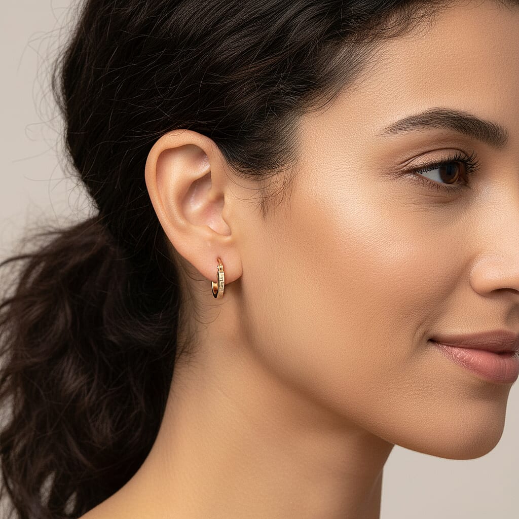 Close Out Deal - 9K Yellow Gold Earring with Clasp