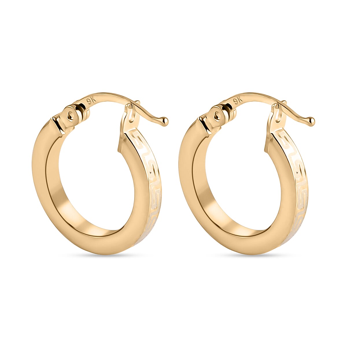 Close Out Deal - 9K Yellow Gold Earring with Clasp