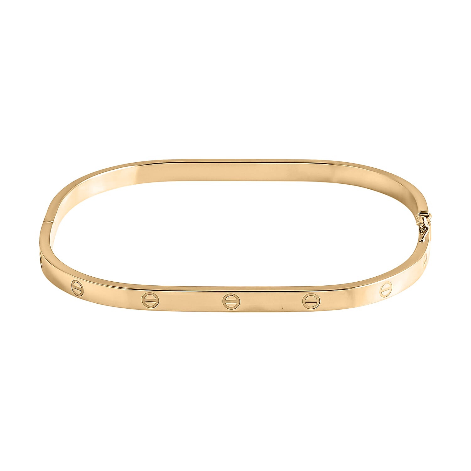 Designer Inspired - 9K Yellow Gold Bangle (Size 7.5), Gold Wt. 4.71 Gms.