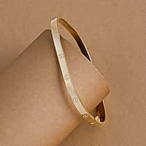 Designer Inspired - 9K Yellow Gold Bangle (Size 7.5), Gold Wt. 4.71 Gms.