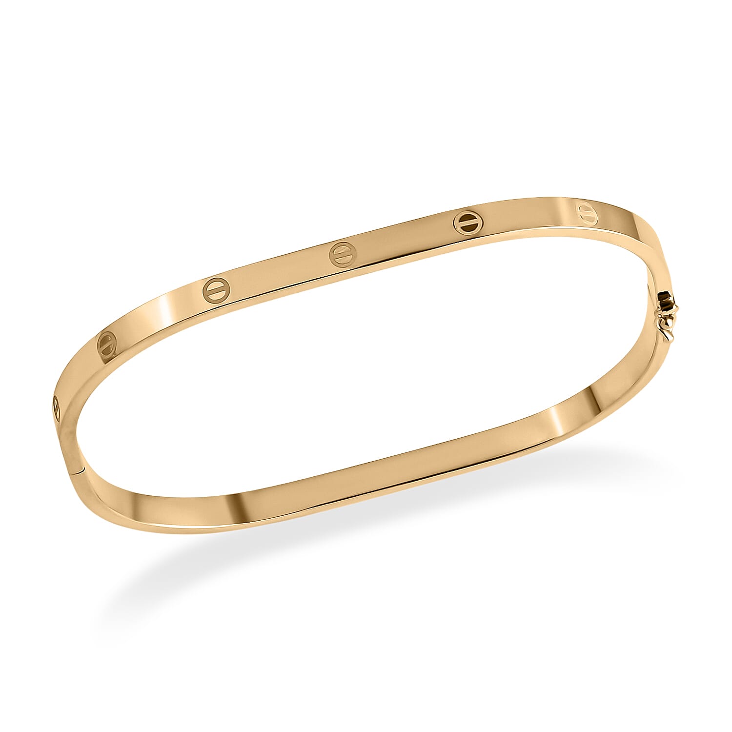 Designer Inspired - 9K Yellow Gold Bangle (Size 7.5), Gold Wt. 4.71 Gms.