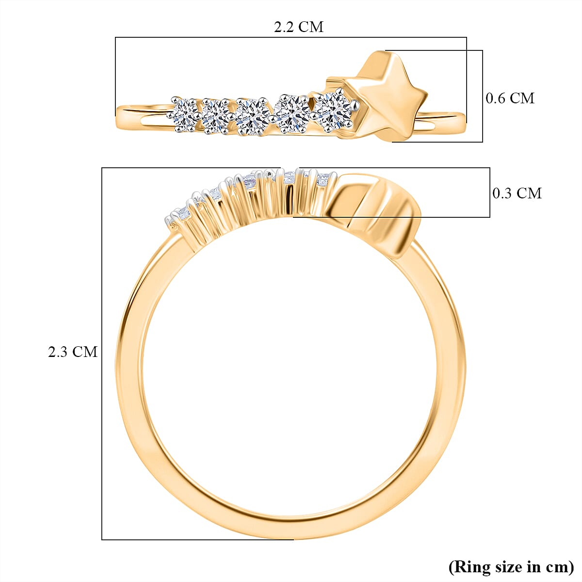 Luxuriant Lab Grown Diamond Ring in 0.160 Ct.
