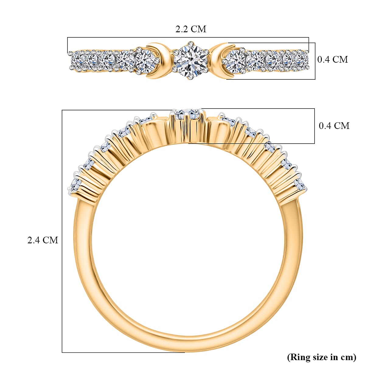 Luxuriant Lab Grown Diamond Ring in 0.330 Ct.