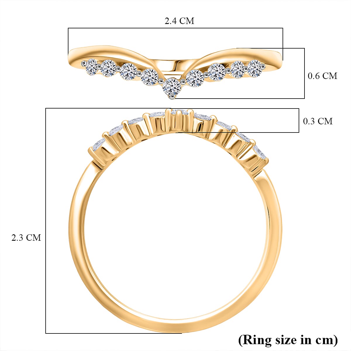 LUXURIANT Lab Grown Diamond Ring in Sterling Silver