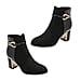 Lotus Ebony Block Heeled Ankle Boots 