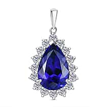 Managing Director Special -  DOORBUSTER DEAL - Rhapsody 950 Platinum AAAA Tanzanite &amp; Natural Diamond (VS/EF) Pendant 11.34 Ct, Platinum Wt. 5.46 Gms.