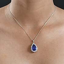Managing Director Special -  DOORBUSTER DEAL - Rhapsody 950 Platinum AAAA Tanzanite &amp; Natural Diamond (VS/EF) Pendant 11.34 Ct, Platinum Wt. 5.46 Gms.